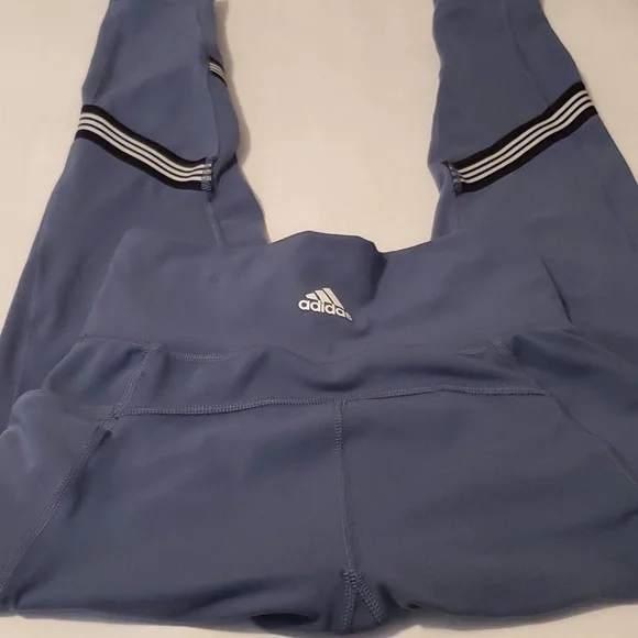 Adidas climalite leggings. Womens size small. Dark Gray. Gently worn. - Picture 2 of 6